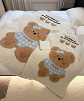 Plaid en peluche douce tricoté, châle polyvalent pour canapé, sieste, couvre-lit et siège de fenêtre