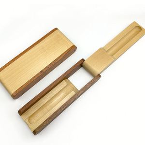 X415 Boîte à stylos en bois de luxe personnalisée en gros, étui pour stylo-plume et crayon avec logo imprimé et coffret cadeau - Product Image 3