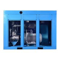 Compresseur d'air à vis fixe lubrifié de 75 kW, alimenté en courant alternatif, avec bloc compresseur PLC, refroidissement par air et fonctions multiples de réduction du bruit