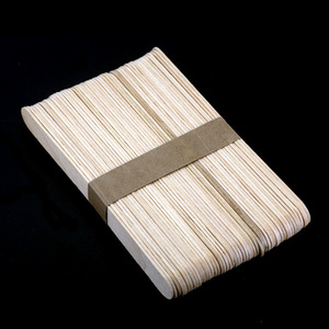 Espátulas de madera para la lengua, 100 unidades, 6 pulgadas, palitos de cera de bambú para salón, suministros para tatuajes - Product Image 2