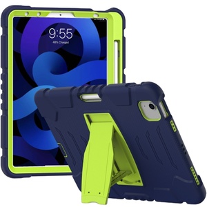 Nouveau <span class=keywords><strong>3</strong></span> en 1 étui robuste en <span class=keywords><strong>silicone</strong></span> pour tablette pour <span class=keywords><strong>iPad</strong></span> étui 11 pouces 2024 housse de protection antichoc pour <span class=keywords><strong>iPad</strong></span> <span class=keywords><strong>Air</strong></span> 6/5/4 - Product Image 2