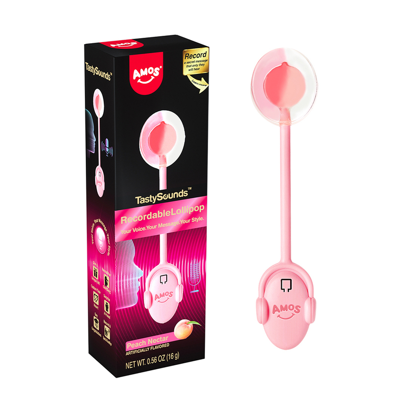 Amos Tastysounds Strawberry Flavor Hard Candy