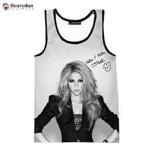 Áo Ba Lỗ In Kỹ Thuật Số 3D Singer Shakira Mới Nhất Cho Nam Áo Không Tay Đồ Họa In Toàn Bộ Tùy Chỉnh Bán Chạy Áo Thun In 3D - Product Image 3