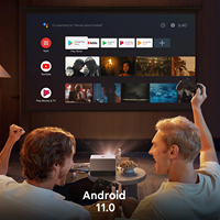 Projecteur intelligent CRE CR67 MAX GTV 4K 1200 ANSI FHD avec mise au point automatique ToF, correction trapézoïdale, home cinéma, applications de streaming intégrées, 2G, format de poche