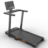 Tapis roulant électrique pliable avec écran LED, inclinaison automatique à 20 %, capacité de charge de 400 lb, moteur 1.0, portable, pour usage domestique