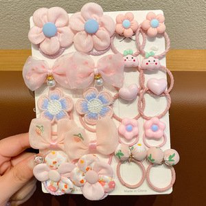 Tóc trẻ em không bị hư hỏng bởi ban nhạc cao su cô gái Phụ kiện tóc dễ thương dây thừng hoa tóc vòng cung Headband - Product Image 6