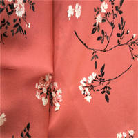 Tissu en crêpe de soie imprimé de fleurs, en polyester recyclé épais, lin coréen et mousseline, pour l'impression