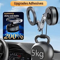 Support de téléphone de voiture magnétique sous vide, support de téléphone à ventouse réglable à 360 °, support de téléphone magnétique intelligent pliable officiel