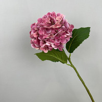 144 buah 3d cetakan bunga kelopak asli sentuh bunga Hydrangea untuk dekorasi pernikahan 44cm bunga Hydrangea buatan