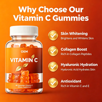 Gummies à la vitamine C et aux agrumes, complément apaisant pour la peau, les cheveux et les ongles des adultes, éclaircissant, améliore l'immunité, sans gluten, végétalien