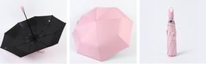 新製品 持ち運び簡単 フックとループロックハンドル付き 女性用ユニークな傘 - Product Image 5