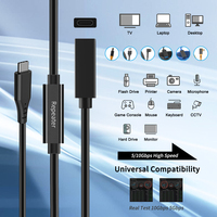 Extensor USB 3.0 de Grado Industrial Tipo A/B/Micro B con Amplificador de Señal de 10M Anti-Interferencia para CCTV y Escáner de Códigos de Barras