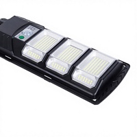 100W 200W 300W 400W Lampu Jalan LED Tenaga Surya All-in-One Tahan Air IP65 dengan Remote Kontrol untuk Luar Ruangan