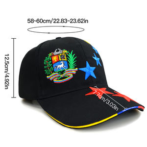 Gorra de Béisbol con Logotipo Bordado en 3D del Equipo Nacional de Fútbol de Venezuela, Gorras Deportivas Marrón, Fabricante Mayorista - Product Image 6
