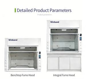 <span class=keywords><strong>Hotte</strong></span> à fumée moderne tout acier avec armoires pour laboratoire de chimie scolaire - Product Image 3