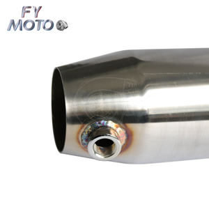 Convertitore Catalitico Sportivo da <span class=keywords><strong>3</strong></span>,5 Pollici ad Alto Flusso 200 Celle EURO 5 EURO 6 Universale in Acciaio Inossidabile - Product Image 4