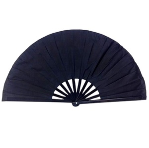 Abanico Plegable Grande para Danza, Kung Fu y Tai Chi, de Plástico y Nylon - Product Image 3