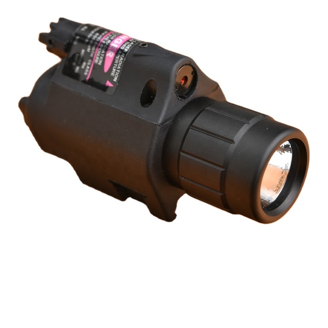 Combo 2 in 1 Led Flashlight+Red Laser for Hunting