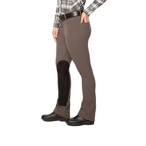 Low MOQ high quality Equestrian breeches pants knee patch breech tight riding pants