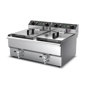 Stainless Steel High Quality Single Cylinder Double Cylinder Commercial Electric Deep <strong>Fryers</strong> Potato Gas <strong>Chips</strong> <strong>Fryer</strong> With Faucet - Product Image 3