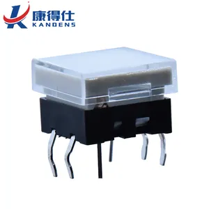 12x9mm RGB LED Push Button Switch for control panels of broadcast video and lighting equipments