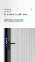 Porte intérieure en verre résistante à l'eau AP51 avec design minimaliste et surface finie pour salle de bain, appartement, hôtel, villa, hôpital