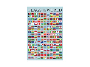 Affiche éducative imperméable en polyester laminé avec drapeaux <span class=keywords><strong>du</strong></span> <span class=keywords><strong>monde</strong></span>, <span class=keywords><strong>carte</strong></span> <span class=keywords><strong>du</strong></span> <span class=keywords><strong>monde</strong></span> imprimée haute définition, <span class=keywords><strong>pour</strong></span> salle de classe, école, <span class=keywords><strong>bureau</strong></span> - Product Image 1