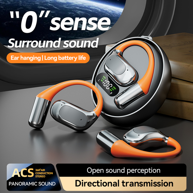 M113 Earbuds Stable Feeling Open Wear HD Voice Call 360 Degrees HiFi Sound BT 5.4 Long Battery Life Sports Drive ENC Earphones