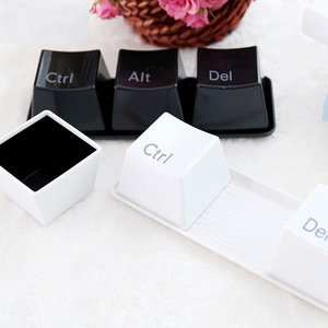 Ensemble de tasses clavier blanc et noir, 3 pièces, style minimaliste, pour cadeaux promotionnels - Product Image 1