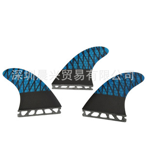 Aleta Trasera para Tabla de Surf UPSURF G5M, Tamaño Blue Carbon Fiber Strip Future Base - Product Image 3