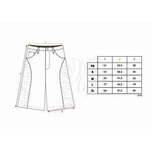 Shorts <span class=keywords><strong>en</strong></span> <span class=keywords><strong>jean</strong></span> à jambe large et ample, effet délavé, personnalisés avec broderie, denim délavé au soleil, jorts pour hommes - Product Image 6