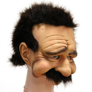 Máscara de Látex de Navidad para Disfraz, para Hombres, Mujeres y Niños, de Lujo, con Diseño de Anciano y Calavera con Huesos, Máscara Completa - Product Image 3