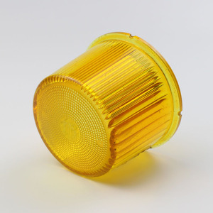 Forma di colore su misura copertura trasparente di vetro pesante e spesso <span class=keywords><strong>giallo</strong></span> <span class=keywords><strong>paralume</strong></span> per luce di segnalazione della luce di ostruzione degli aerei - Product Image 6