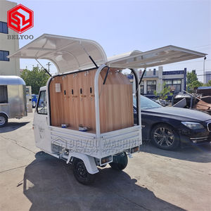 Carrito de postres Belyoo, venta de café, <span class=keywords><strong>Piaggio</strong></span> Ape, horno de Pizza, camión, comida, triciclo eléctrico, camiones de comida a la venta, quiosco móvil - Product Image 5