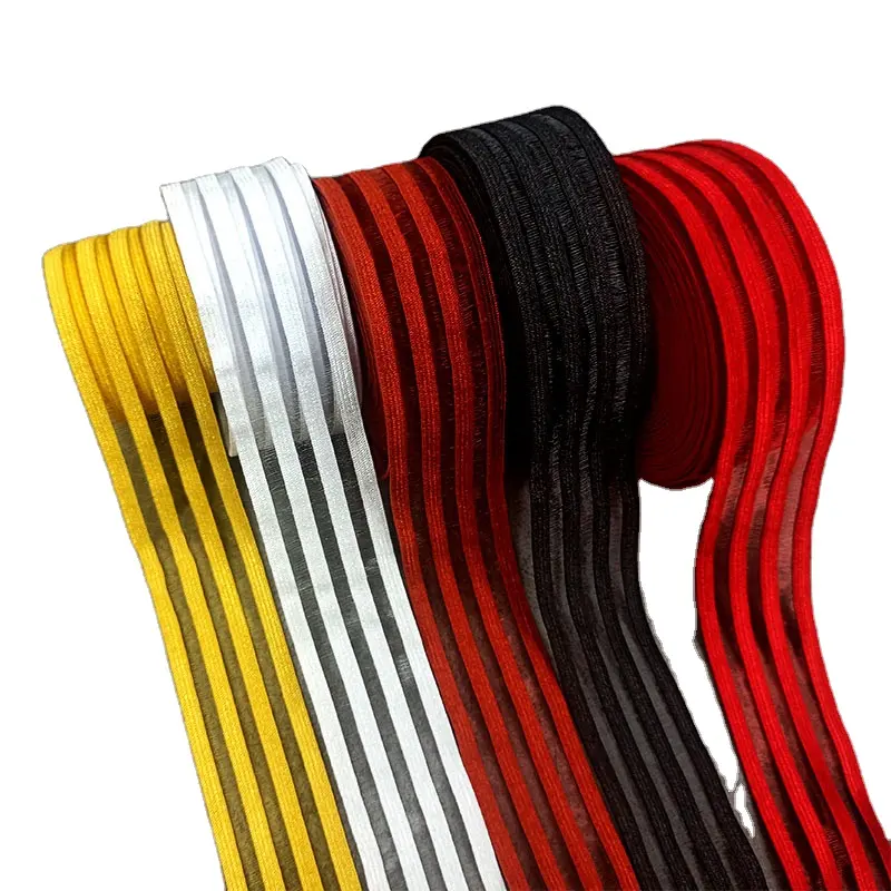 Factory Direct Supply Swimsuit Fishing Line Elastic web Band Breathable Mesh Elastic Ribbon Webbing