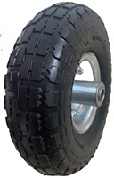 Roues de 10 pouces 3.50-4 pneus anti-crevaison 254x74mm roue de remplacement pour brouette de restaurant