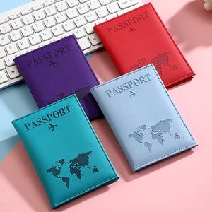 Porta Pasaportes de Cuero PU de Color Sólido a Precio de Fábrica para Viajes, con Logotipo Personalizado, Nuevo Estilo, Delgado y Portátil - Product Image 1