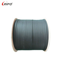 Cable de fibra óptica monomodo FTTH para interiores, longitud de 2km con miembro de fuerza de alambre de acero, Cable de conexión GYXTW Lszh1/2/4 Core
