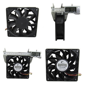 Quạt Tốc Độ Cao 120Mm 120*120*38Mm DC12V 2.7A 4Pin <span class=keywords><strong>PWM</strong></span> Rgb PC Quạt Không Chổi Than Máy Chủ 120Mm Quạt Làm Mát Thông Gió Tốc Độ Cao - Product Image 6