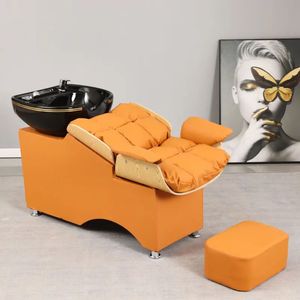 Factory Hair Salon Beauty Salon Furniture Hair Washing Shampoo Chair Hair Wash <b>Bed</b> Shampoo <b>Bed</b> for Barber Shop - Product Image 2