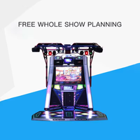 Machine à pièces électronique bon marché d'intérieur pour enfants vente en gros jeu révolution arcade musique et vidéo pompe it up machine à danser