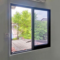 Ventanas Corredizas Verticales de Aluminio Modernas Personalizadas, Resistentes al Viento, para Uso en Villas