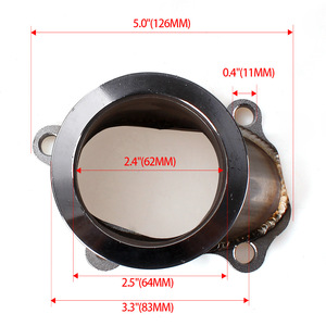 Adaptador de Brida para Turbocompresor de 2.5 Pulgadas (63mm) T25 T28 con Junta, Ajuste Universal para Tuberías - Product Image 2