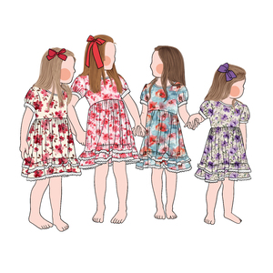 Ultima qualità di alta qualità abito estivo da bambina con maniche a sbuffo - Product Image 2