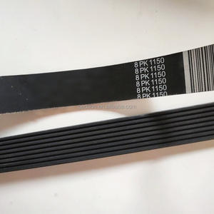 Sabuk Penggerak Mesin Diesel Berkualitas Tinggi Xige Machinery 8PK1150, Sabuk Kipas 8PK Bergaris untuk Air, untuk <span class=keywords><strong>Excavator</strong></span> R220, Suku Cadang Mesin Penggali - Product Image 2