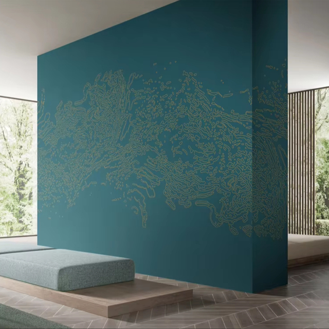 Elegant Minimalist Gold Line Texture Wall Paper Abstract Pattern Mural for Bedroom Living Room Hotel Interior Home Wall Decor
