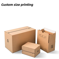 Boîte en carton ondulé imprimée sur mesure pour l'emballage de produits de vente au détail et e-commerce, vente en gros, haute qualité avec bande déchirable