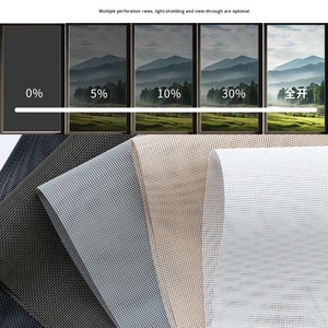 Rèm cuốn ngoài trời tự động Henglics, chất liệu polyester, điều khiển từ xa thông minh, chống gió, chống thấm nước, dùng cho ban công, sân hiên - Product Image 2