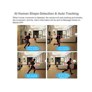 Caméra d'intérieur intelligente pour bébé 3MP Motion Tracking Cloud SD Card Storage Alexa <span class=keywords><strong>Google</strong></span> Home Pet Monitor Pan Tilt ICSEE WIFI Smart Security - Product Image 2