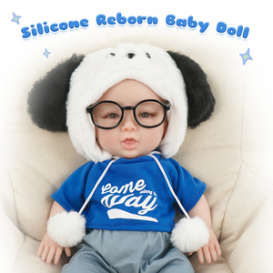 Super Schattig Full Body Siliconen Reborn Baby Mollige Wangen 1:1 Levensechte Siliconen Baby Poppen Zichtbare Aderen Voor Kinderen Of Lesgeven - Product Image 3